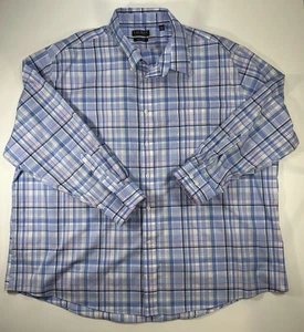 Ralph Lauren Herren Button Down Langarm Hemd Gr. 4XL rosa und blau kariert - Bild 1 von 8