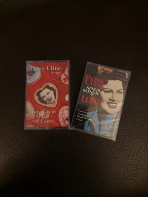 Patsy Cline Sings Love SONGS/More Great Songs of Love (2- cassettes) NEW/SEALED  - Image 1 of 3