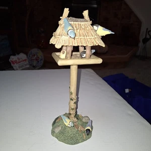 Hallmark Marjolein Bastin Bird Feeder 10" Figurine Resin Garden Display w/ Box - Picture 1 of 14