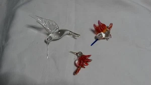 Colibrì in vetro soffiato a mano - miniature - quantità/3 - Foto 1 di 14