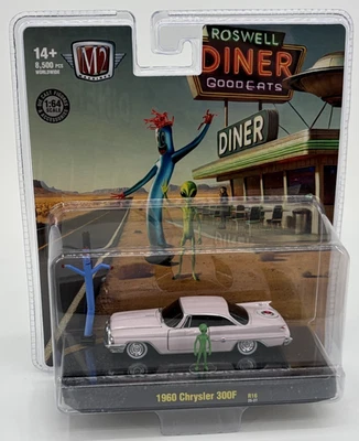 Chrysler 300F 1960 M2 Machines Roswell Diner edición limitada 1:64 Foto 1 de 3