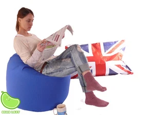 Großer königsblauer Sitzsack für Erwachsene/Teenager mit Bohnen von Bean Lazy - Bild 1 von 2