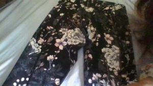 Victoria's Secret Black Lois Floral Pants Size 8 (24/25 Waist-27Inseam) Great Co - Picture 1 of 14