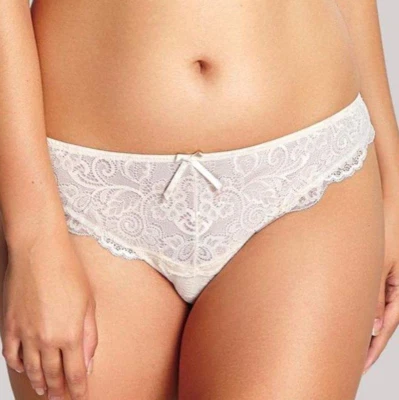Panache Andorra Tanga Elfenbein Thong mit Spitze Unterwäsche Gr.34- 40 Slips Neu - Bild 1 von 3