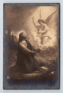 Religion: Agony In The Garden. Christ And Angel. Unposted Postcard. - Picture 1 of 2