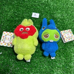 Gachapin Mook Gachapin Mukku X Rody Plush 5" TAG Keychain Stuffed Toy Doll Japan - Picture 1 of 19