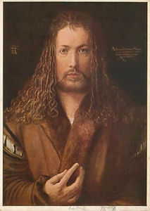 Postal Arte Durero Autorretrato a 28 De Colección Sin Publicar - Imagen 1 de 2