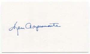 Ken Aspromonte Signed 3x5 Index Card Autographed Boston Red Sox Debut 1957 - Picture 1 of 2