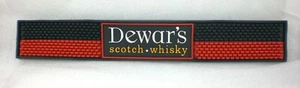 DEWAR'S Scotch Whiskey Barware Rubber Mat Spill Catcher Bar Runner 23"  NOS - Picture 1 of 6