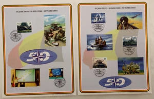 50 Years NATO Souvenir First Day Issue Stamps Belgium 1999 set (4a-e) sbe2861 - Picture 1 of 11