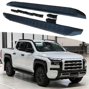 2PC Side Step Nerf Bar Running Board Fits For Mitsubishi Triton L200 2024 2025 - Picture 1 of 5