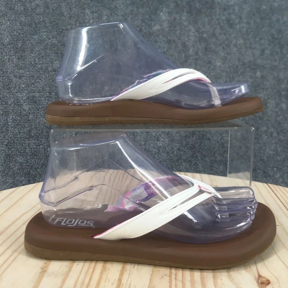 Sandalias Flojos para mujer 7 chanclas tanga multicolor imitación cuero puntera informales Foto 1 de 4