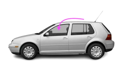 Se adapta a: Volkswagen Golf 1999-2006 nuevo 4D escotilla conductor puerta delantera izquierda ventana vidrio Foto 1 de 4