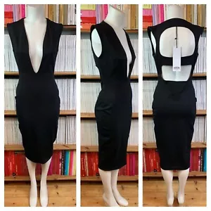 Nuevo Vestido AQAQ AQUA V para Damas Vendetta Reino Unido 10 Pequeño Midi Corte Bajo - Imagen 1 de 16