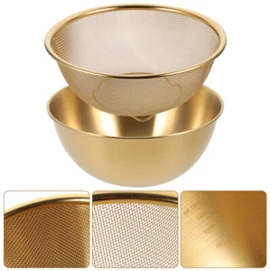 Drain Basket Sieve Kitchen Colander Vegetable Washing Sifter Rice - Imagen 1 de 12