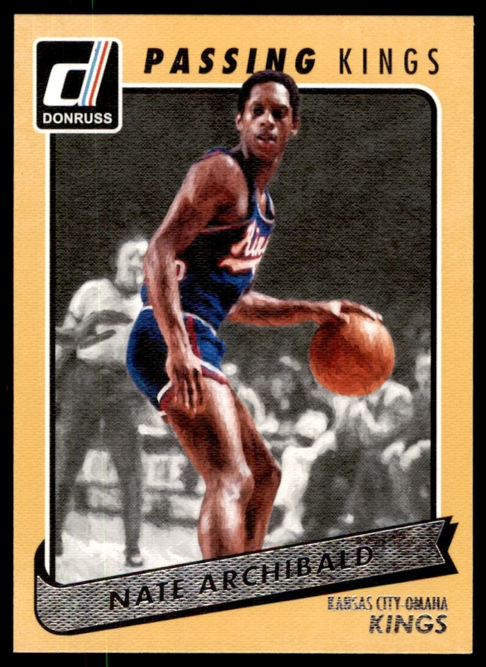 2015-16 Donruss Passing Kings Nate Archibald KC-Omaha Kings #17 - Image 1 of 2