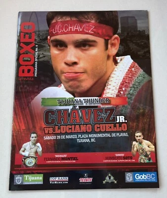 2009 Julio Cesar Chavez Jr. vs Luciano Cuello Boxing Program Boxeo La Revista - Image 1 of 4