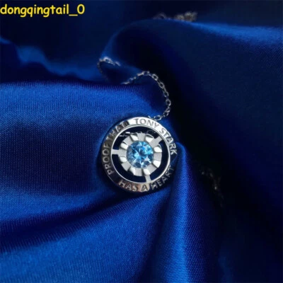 Iron Man Arc Reactor 925 Silver Necklace Pendant Jewelry Xmas Gifts Birthday New - Image 1 of 4
