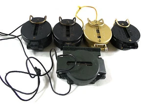 Group Of Five Corp Of Engineer Type Survival Compass Compasses 0011010 - Picture 1 of 8