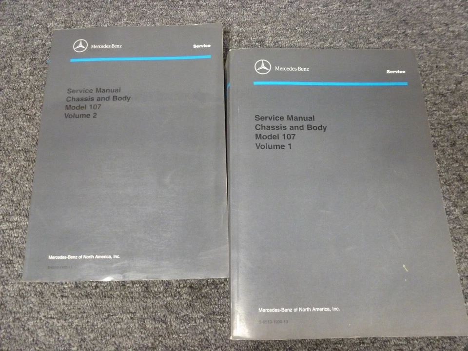 1986-1987 Mercedes Benz 560SL Shop Service Repair Manual Convertible Roadster - Image 1 of 1