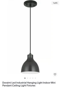 Doraimi Led Industrial Hanging Light Indoor Mini Pendant Ceiling Light Fixtures - Picture 1 of 5