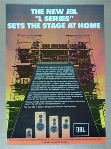 1986 JBL L Series Speakers vintage print Ad - Picture 1 of 1