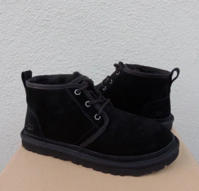 BOTINES UGG CLASSIC NEUMEL NEGROS GAMUZA/LANA, MUJER US 11/ EUR 42 ~NUEVOS Foto 1 de 4