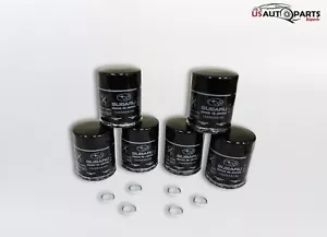 Pack 6 - Genuine Subaru Engine Oil Filter & Gasket For Legacy Impreza 2010-2025 - Picture 1 of 5