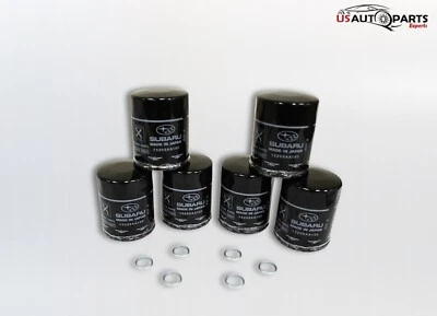 Pack 6 - Genuine Subaru Engine Oil Filter & Gasket For Legacy Impreza 2010-2025 - Image 1 of 4