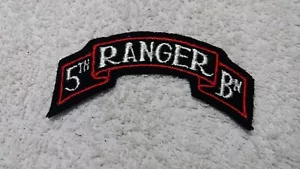 WW2 US Army 5th Ranger Battalion SSI Scroll Patch Embroidered Felt No Glow NOS - Picture 1 of 2