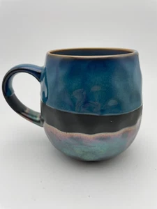 Sarah Signature Housewares Iridescent Metallic 16 oz 3 Colors Glaze Art Cup c72 - Picture 1 of 20