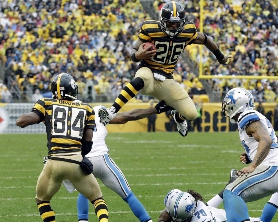 FOTO 8X10 ANTONIO BROWN & LEVEON BELL PITTSBURGH STEELERS FOTO FÚTBOL AMERICANO NFL Foto 1 de 1