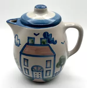 Cafetera pintada a mano firmada por MA Hadley de colección. Casa casa retirada 60 oz - Imagen 1 de 9