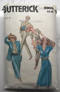 Camisa/chaqueta/falda y pantalones para mujer talla 14 patrón Butterick #6906 de colección - Imagen 1 de 6