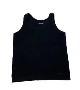 Vintage 80s Patagonia Black Tank Top Mens Size Small Made In USA - Picture 1 of 4