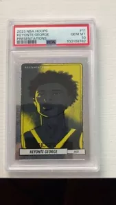 2023-24 Panini NBA Hoops - Presentations #11 Keyonte George (RC) PSA 10 - Picture 1 of 2
