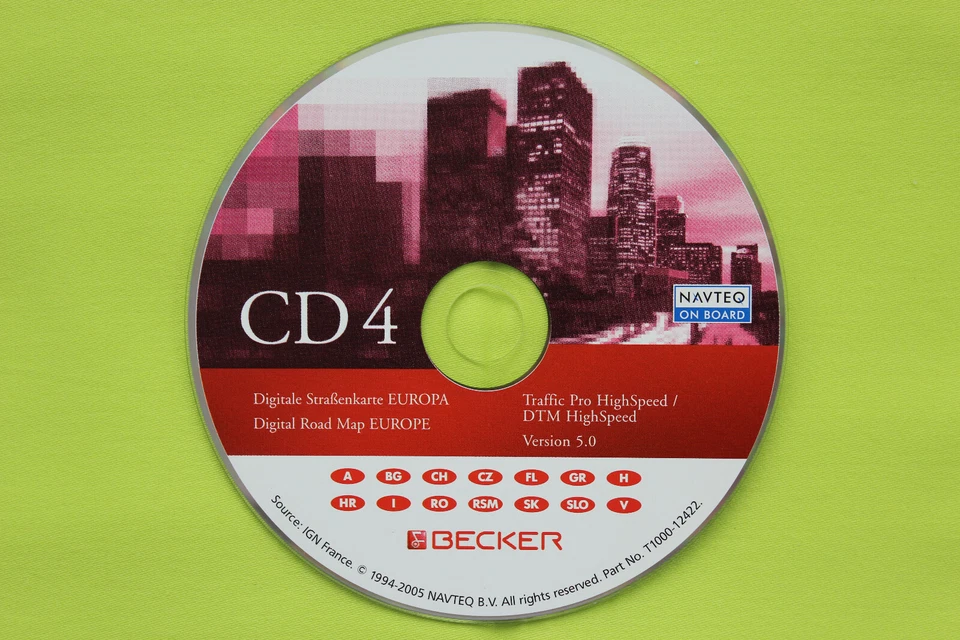 CD NAVIGATION BECKER TRAFFIC PRO DTM HIGHSPEED 5.0 ALPEN ITALIEN OSTEUROPA BMW - Bild 1 von 1