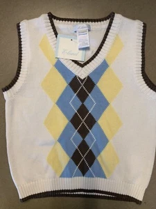 Boys E. Land sweater vest NWT 24 months  - Picture 1 of 3