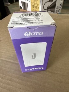 Lutron Qoto Q-600P-WH 600W Single-Pole Dimmer Incandescent/Halogen White - Picture 1 of 6