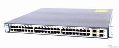 Cisco WS-C3750G-48PS-E Catalyst 3750G 48-Ports 10/100/1000 PoE and 4 SFP Switch - Image 1 of 2