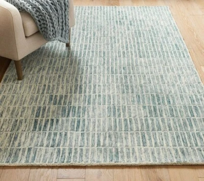 Tapete de área de lã tufado à mão Capitola palha – 5×8, 8×10, 9×12, 10×14 tapete de área de lã - Imagem 1 de 4