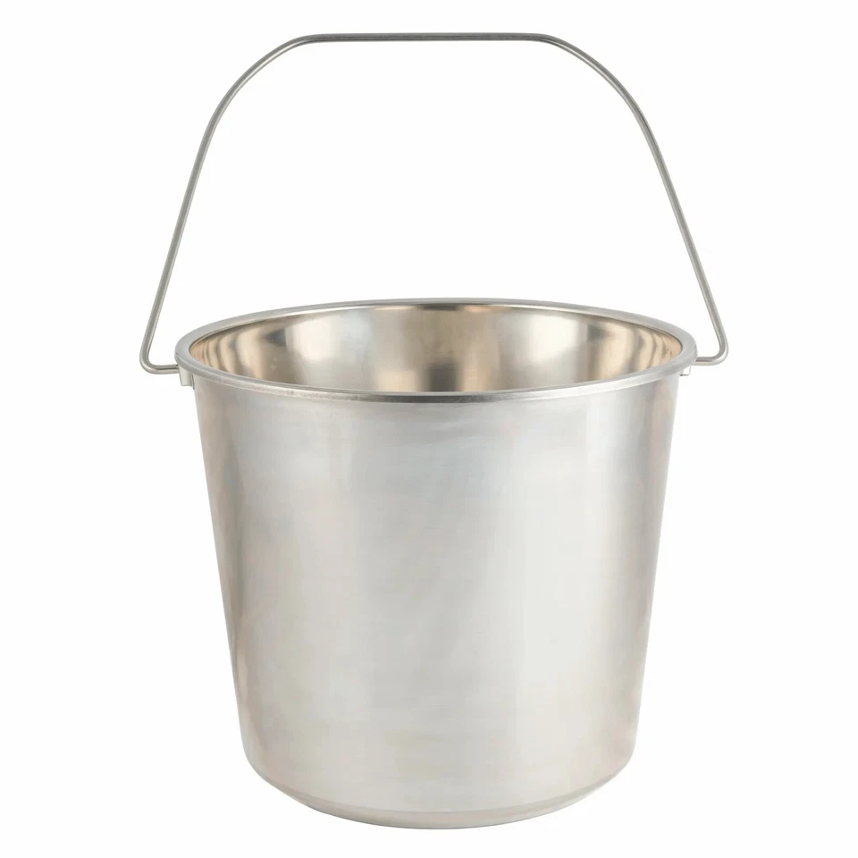 Stainless Steel Bucket with Handle 5Ltr HDuty Premium Quality New Model - image 1 of 1