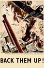 Back Them Up - Royal Air Force -  1942 - World War II - Propaganda Poster Magnet