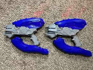 2015 Mattel BOOMco Halo Covenant Needler Blaster Toy Gun Lot Of 2 / No Darts - Picture 1 of 16
