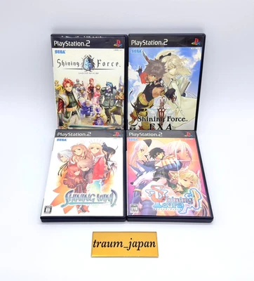 Shining Force NEO EXA Wind Tears Lot of 4 Set PS2 PlayStation 2 Japanese Tested - Image 1 of 4