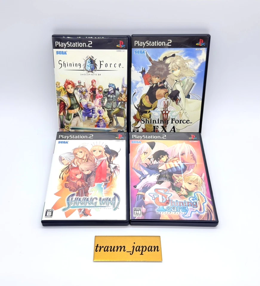 Shining Force NEO EXA Wind Tears Lot of 4 Set PS2 PlayStation 2 Japanese Tested - Image 1 of 4