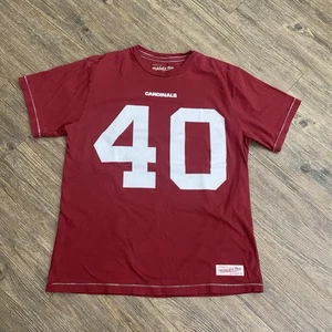 Mitchell & Ness Pat Tillman #40 Arizona Cardinals NFL Red Jersey T Shirt Medium - Picture 1 of 5