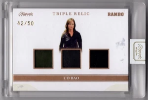 2024 Keepsake Edition John Rambo Co Bao #228 Triple Relic Patch /50 SSP - Picture 1 of 2