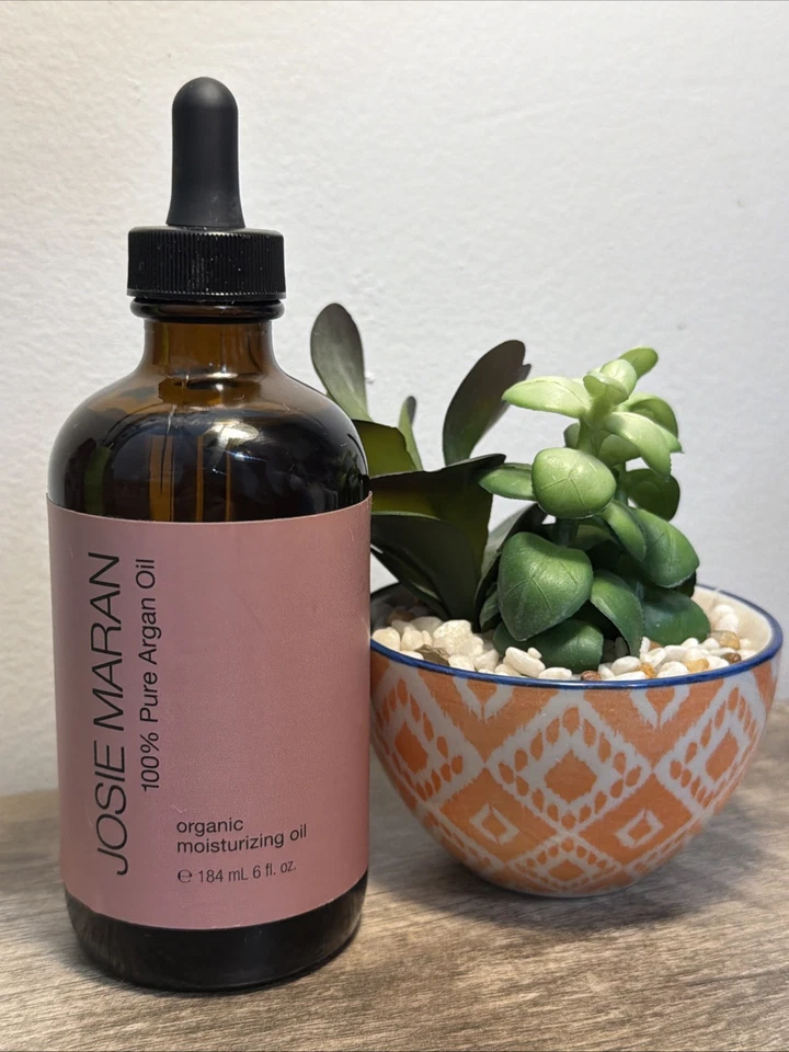 全新无标签 Josie Maran 100% 纯坚果油有机 6 盎司 / 184 毫升 带滴管插入 — 第 1/1 张图片