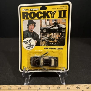 Vintage Road Champs Diecast Rocky II Black Trans Am Open Card See Photos - Picture 1 of 17